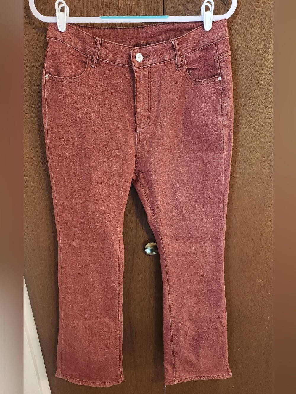 NWT Women's Rust-Colored Stretch Jeans